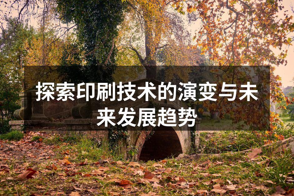 先进印刷技术的应用