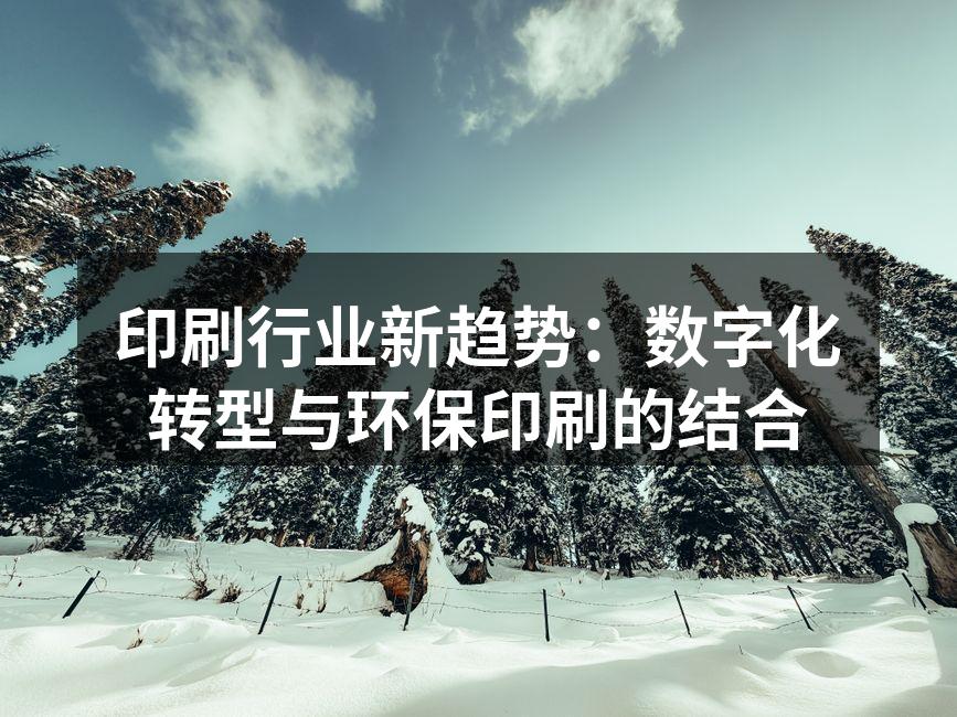 数字印刷设备提升生产效率